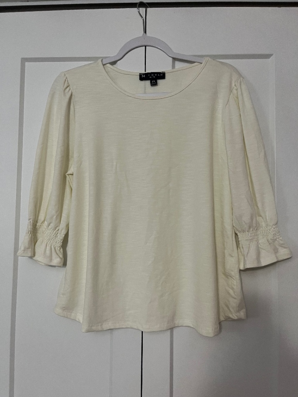 N Touch Women's Cream Blouse
